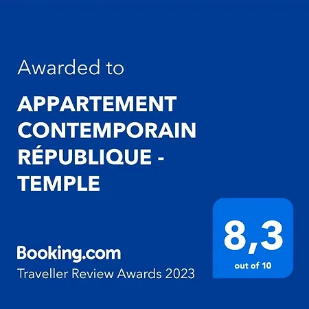 Appartement Contemporain Republique - Temple Paris Exterior photo